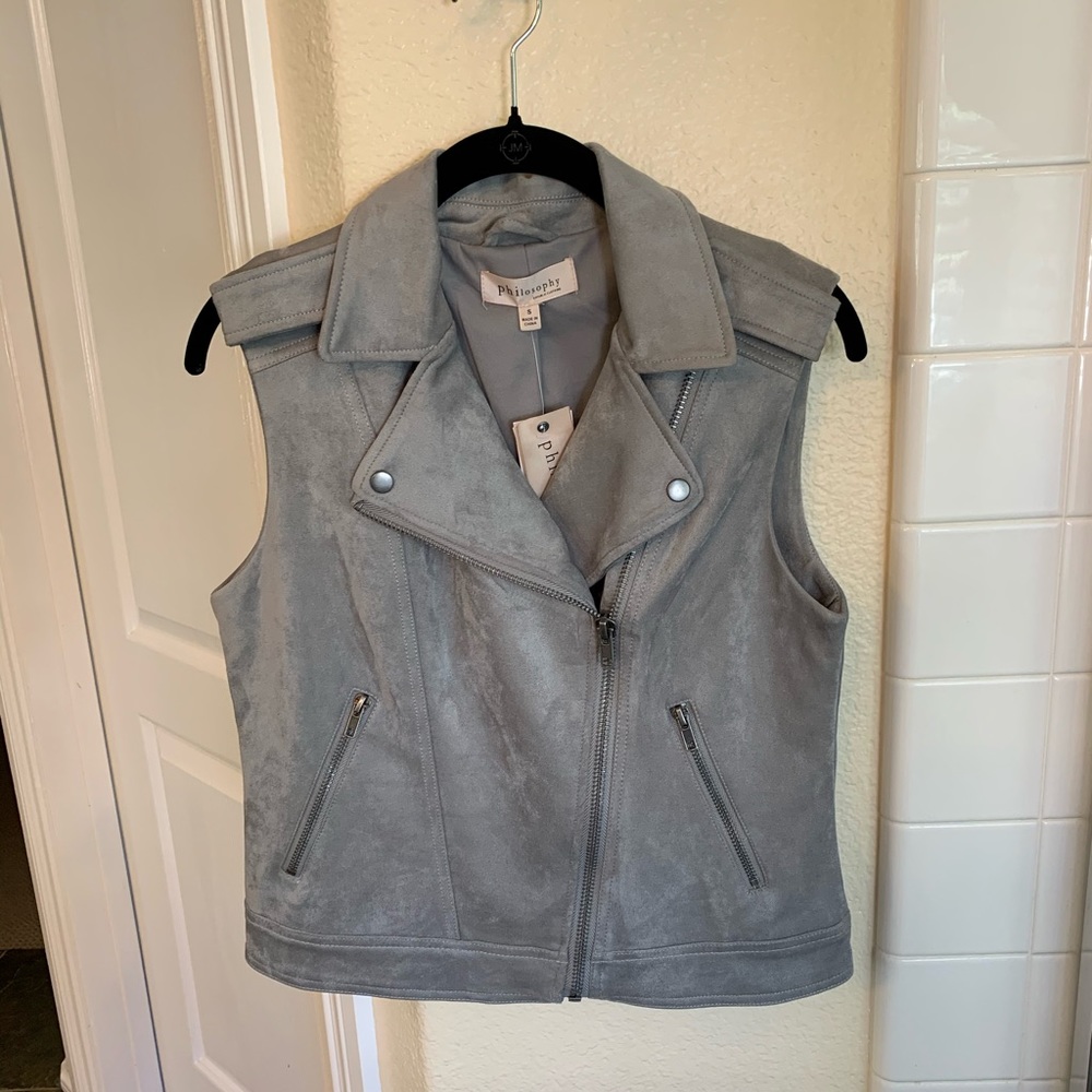 Philosophy Vest - Grey - NWT - Size S